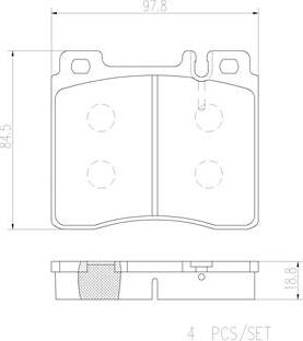 Brembo P50018N - Kit pastiglie freno, Freno a disco autozon.pro