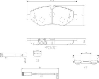 Brembo P50085N - Kit pastiglie freno, Freno a disco autozon.pro