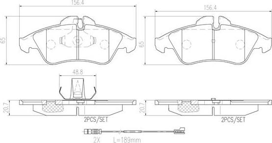 Brembo P50080N - Kit pastiglie freno, Freno a disco autozon.pro