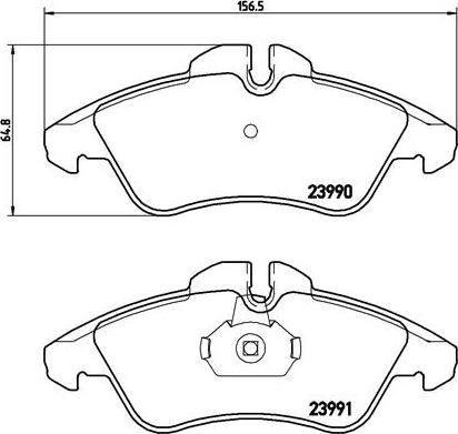 Brembo P 50 080 - Kit pastiglie freno, Freno a disco autozon.pro