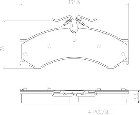 Brembo P50088N - Kit pastiglie freno, Freno a disco autozon.pro