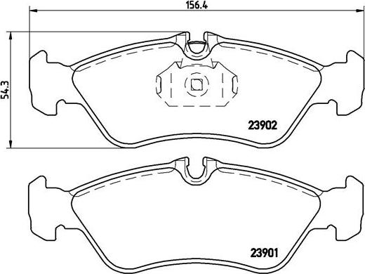 Brembo P 50 082 - Kit pastiglie freno, Freno a disco autozon.pro