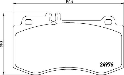 Brembo P 50 087 - Kit pastiglie freno, Freno a disco autozon.pro