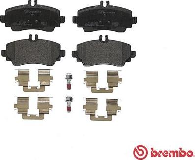 Brembo P 50 035 - Kit pastiglie freno, Freno a disco autozon.pro