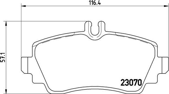 Brembo P 50 035 - Kit pastiglie freno, Freno a disco autozon.pro