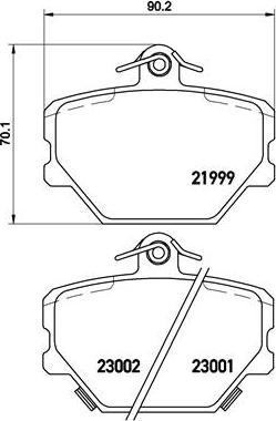 Brembo P 50 038 - Kit pastiglie freno, Freno a disco autozon.pro