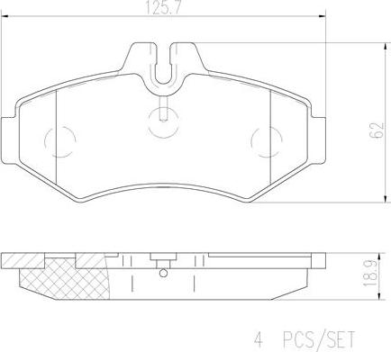 Brembo P50020N - Kit pastiglie freno, Freno a disco autozon.pro