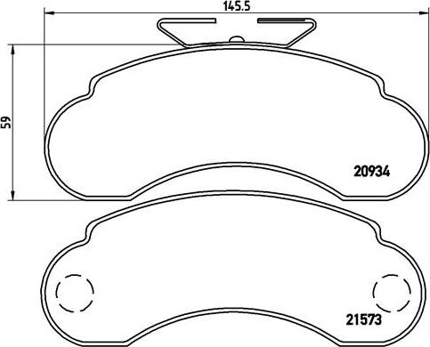 Brembo P 50 021 - Kit pastiglie freno, Freno a disco autozon.pro