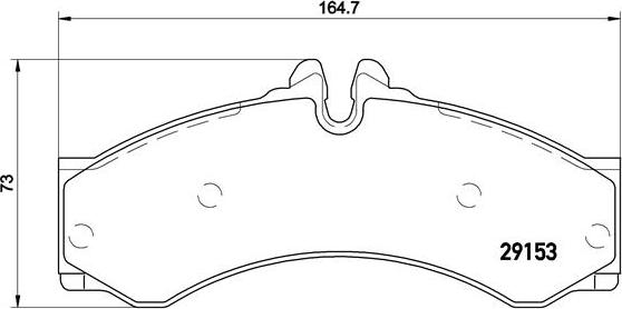 Brembo P 50 028 - Kit pastiglie freno, Freno a disco autozon.pro