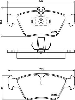 Brembo P 50 023 - Kit pastiglie freno, Freno a disco autozon.pro