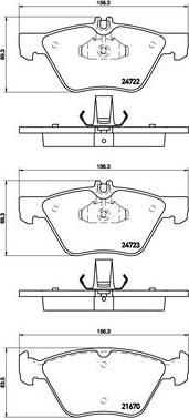 Brembo P 50 075 - Kit pastiglie freno, Freno a disco autozon.pro