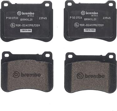 Brembo P 50 073X - Kit pastiglie freno, Freno a disco autozon.pro