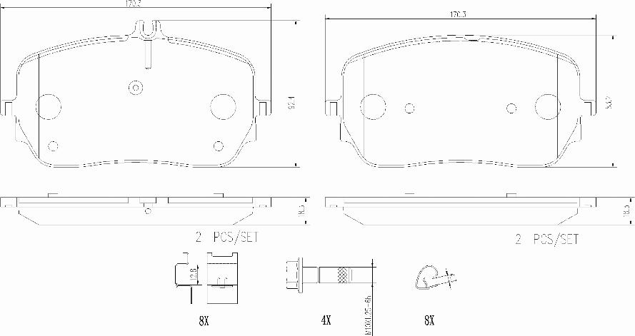 Brembo P50149N - Kit pastiglie freno, Freno a disco autozon.pro