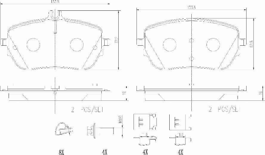 Brembo P50146N - Kit pastiglie freno, Freno a disco autozon.pro