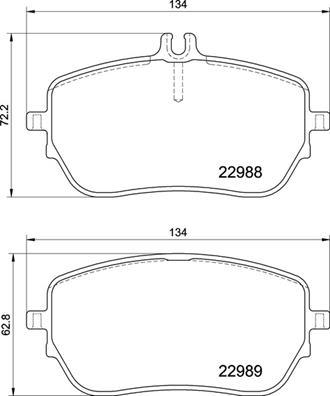 Brembo P 50 146 - Kit pastiglie freno, Freno a disco autozon.pro