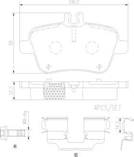 Brembo P50140N - Kit pastiglie freno, Freno a disco autozon.pro