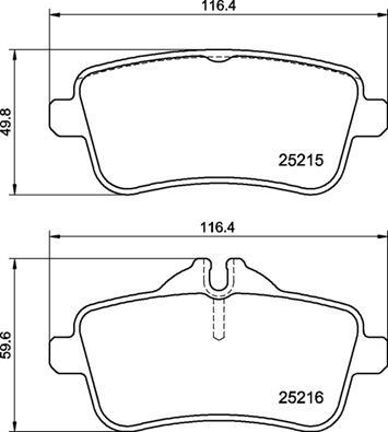 Brembo P 50 156 - Kit pastiglie freno, Freno a disco autozon.pro