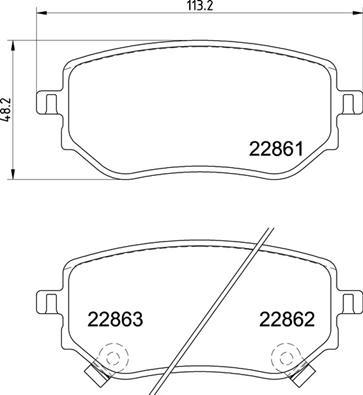 Brembo P 50 153 - Kit pastiglie freno, Freno a disco autozon.pro