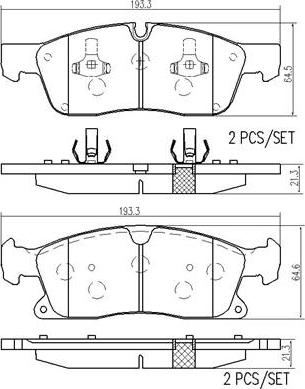 Brembo P50109N - Kit pastiglie freno, Freno a disco autozon.pro