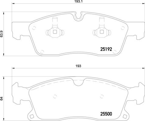 Brembo P 50 109 - Kit pastiglie freno, Freno a disco autozon.pro