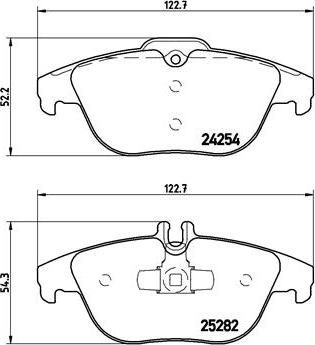 Brembo P 50 104 - Kit pastiglie freno, Freno a disco autozon.pro