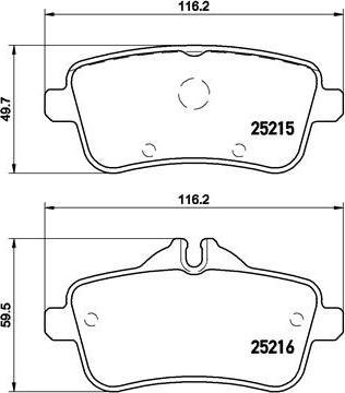 Brembo P 50 100 - Kit pastiglie freno, Freno a disco autozon.pro