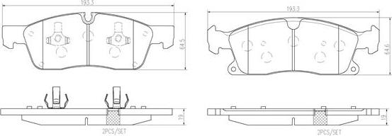 Brembo P50108N - Kit pastiglie freno, Freno a disco autozon.pro