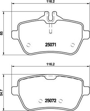 Brembo P 50 103 - Kit pastiglie freno, Freno a disco autozon.pro