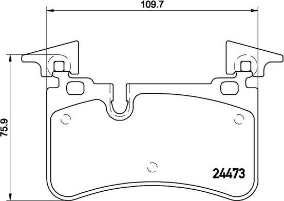 Brembo P 50 113 - Kit pastiglie freno, Freno a disco autozon.pro