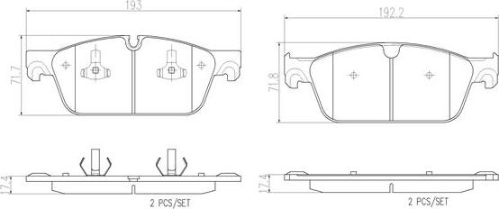 Brembo P50112N - Kit pastiglie freno, Freno a disco autozon.pro