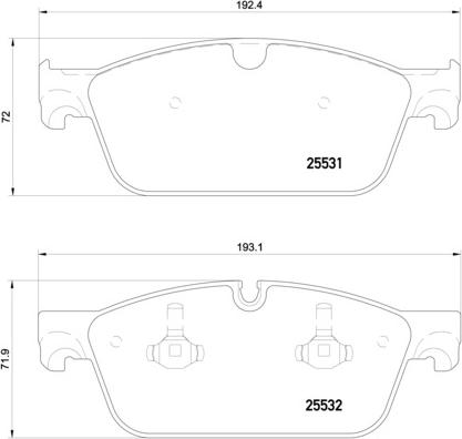 Brembo P 50 112 - Kit pastiglie freno, Freno a disco autozon.pro