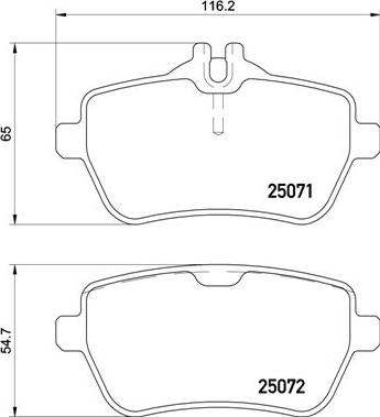 Brembo P 50 117 - Kit pastiglie freno, Freno a disco autozon.pro