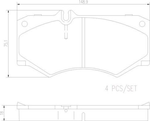 Brembo P50134N - Kit pastiglie freno, Freno a disco autozon.pro