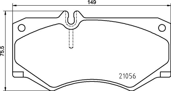 Brembo P 50 134 - Kit pastiglie freno, Freno a disco autozon.pro