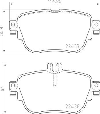 Brembo P 50 136 - Kit pastiglie freno, Freno a disco autozon.pro