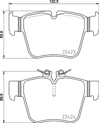 Brembo P 50 133 - Kit pastiglie freno, Freno a disco autozon.pro