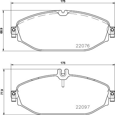 Brembo P 50 124 - Kit pastiglie freno, Freno a disco autozon.pro