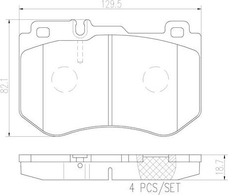 Brembo P50123N - Kit pastiglie freno, Freno a disco autozon.pro