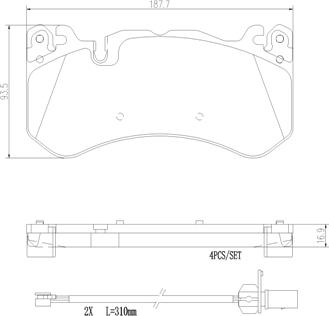 Brembo P50127N - Kit pastiglie freno, Freno a disco autozon.pro