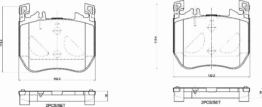 Brembo P 50 179 - Kit pastiglie freno, Freno a disco autozon.pro