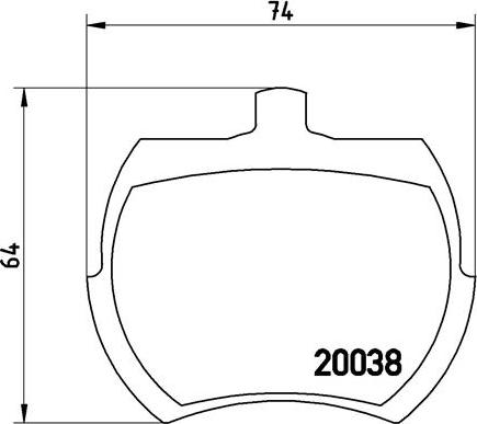 Brembo P 52 002 - Kit pastiglie freno, Freno a disco autozon.pro