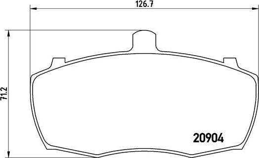 Brembo P 52 012 - Kit pastiglie freno, Freno a disco autozon.pro