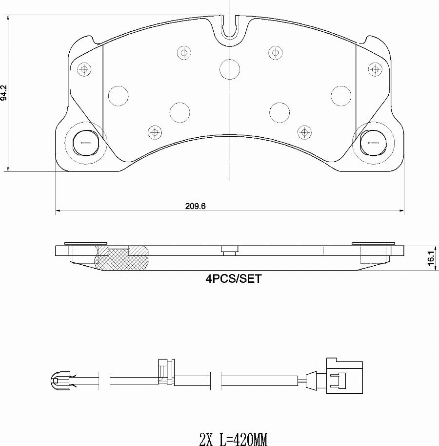 Brembo P 65 049 - Kit pastiglie freno, Freno a disco autozon.pro