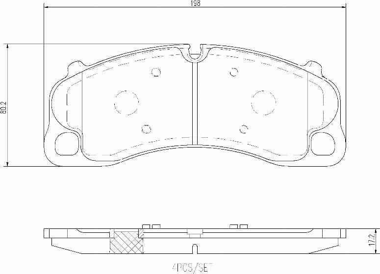 Brembo P65045N - Kit pastiglie freno, Freno a disco autozon.pro