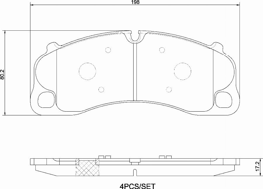 Brembo P 65 045 - Kit pastiglie freno, Freno a disco autozon.pro