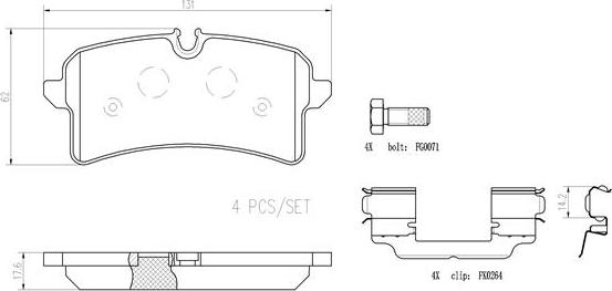 Brembo P65040N - Kit pastiglie freno, Freno a disco autozon.pro