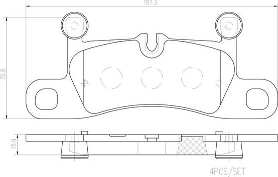 Brembo P65042N - Kit pastiglie freno, Freno a disco autozon.pro