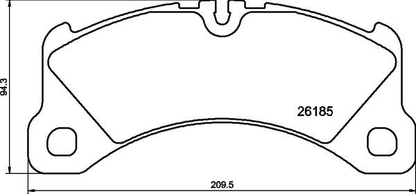 Brembo P 65 047 - Kit pastiglie freno, Freno a disco autozon.pro