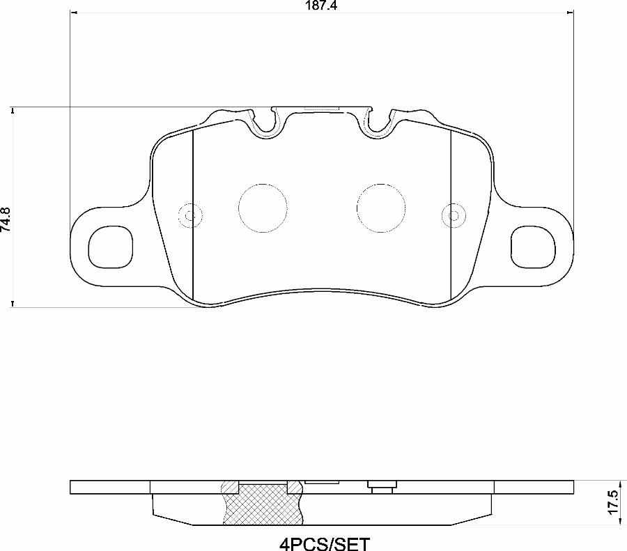 Brembo P 65 055 - Kit pastiglie freno, Freno a disco autozon.pro