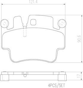 Brembo P65009N - Kit pastiglie freno, Freno a disco autozon.pro